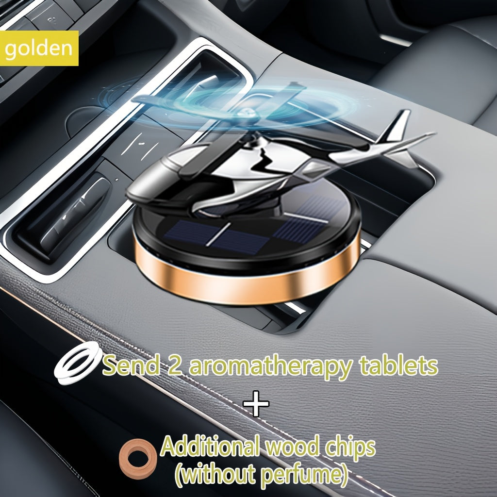 Solar Car Diffuser Air Freshener with 2 Fragrances for Vehicle and Home