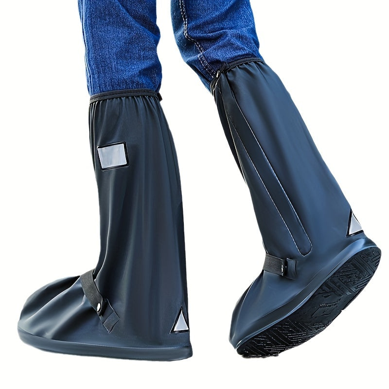 Unisex Waterproof Shoe Covers Lightweight PVC Casual Solid Color Pair