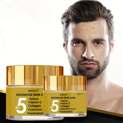 Crema facial antiedad unisex con retinol, ácido hialurónico, colágeno, vitamina C y niacinamida, hidratante