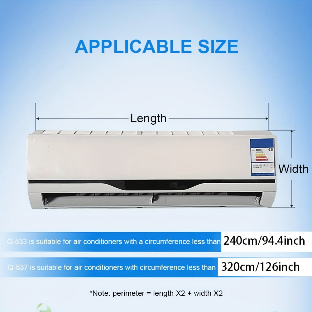 Home Air Conditioner Cover Large Hanging Cleaner with Drainage Pipe Reusable Water Bag