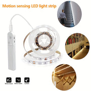 Motion Sensing LED Light Strips 99.97cm-5m Battery Powered White Indoor