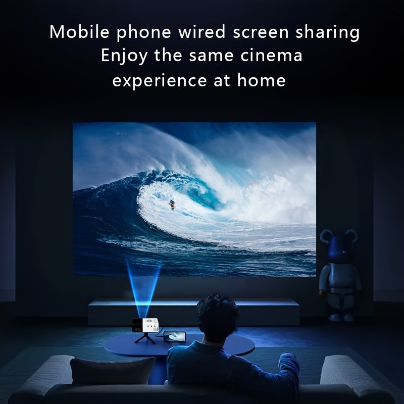 Mini Home Theater Projector for Movies and Games with USB SD Remote