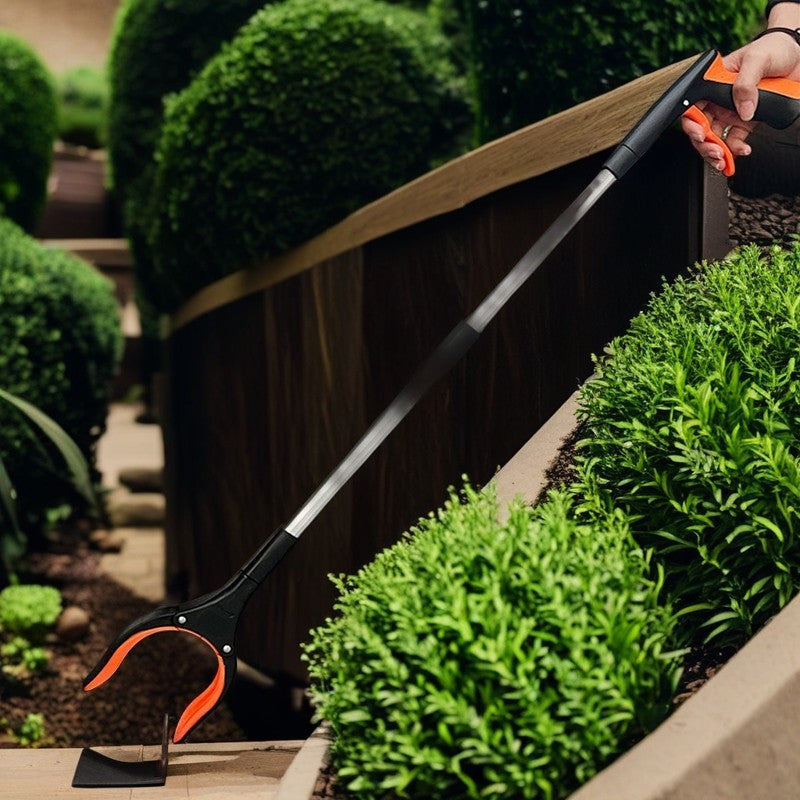 Waterproof Aluminum Alloy Garbage Picker Long-Handled Waste Collector Household Tool