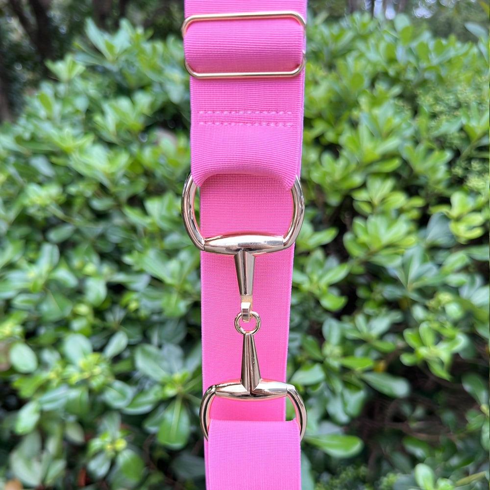 Women's Equestrian Waist Belt with Golden Metal Buckle Fashion Girdle Accessory