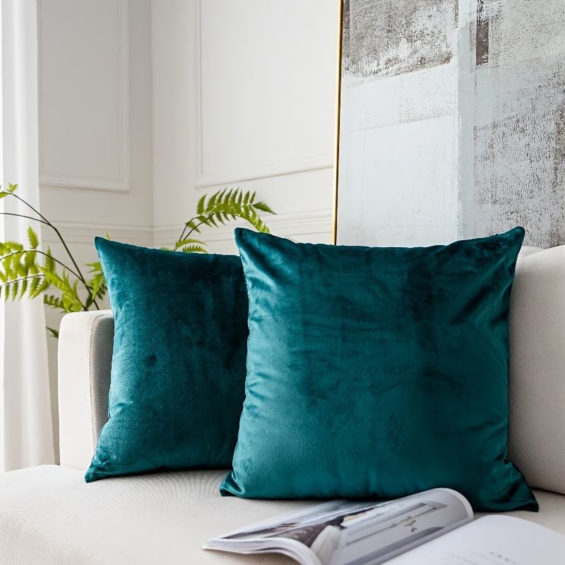 Soft Cotton Pillowcase with Hidden Zipper for Home and Office Decor