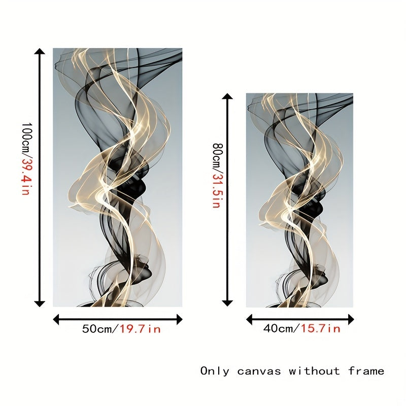 Abstract Ribbon Canvas Wall Art for Living Room Bedroom Bathroom Office Decor No Frame