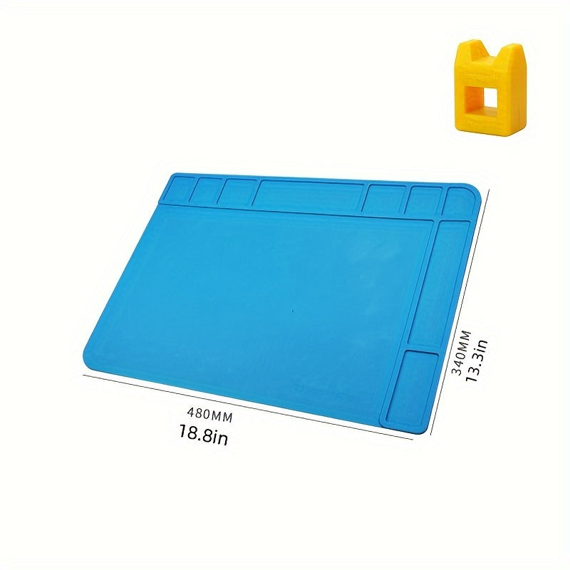 Silicone Repair Mat with Magnetic Tools for Mobile Phone and Computer Repair High-Temperature Welding