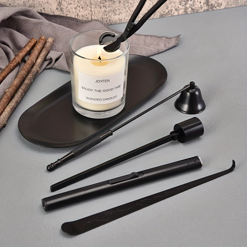 Candle Tools Set with Scissors, Trimmer, Snuffer for Candle Making