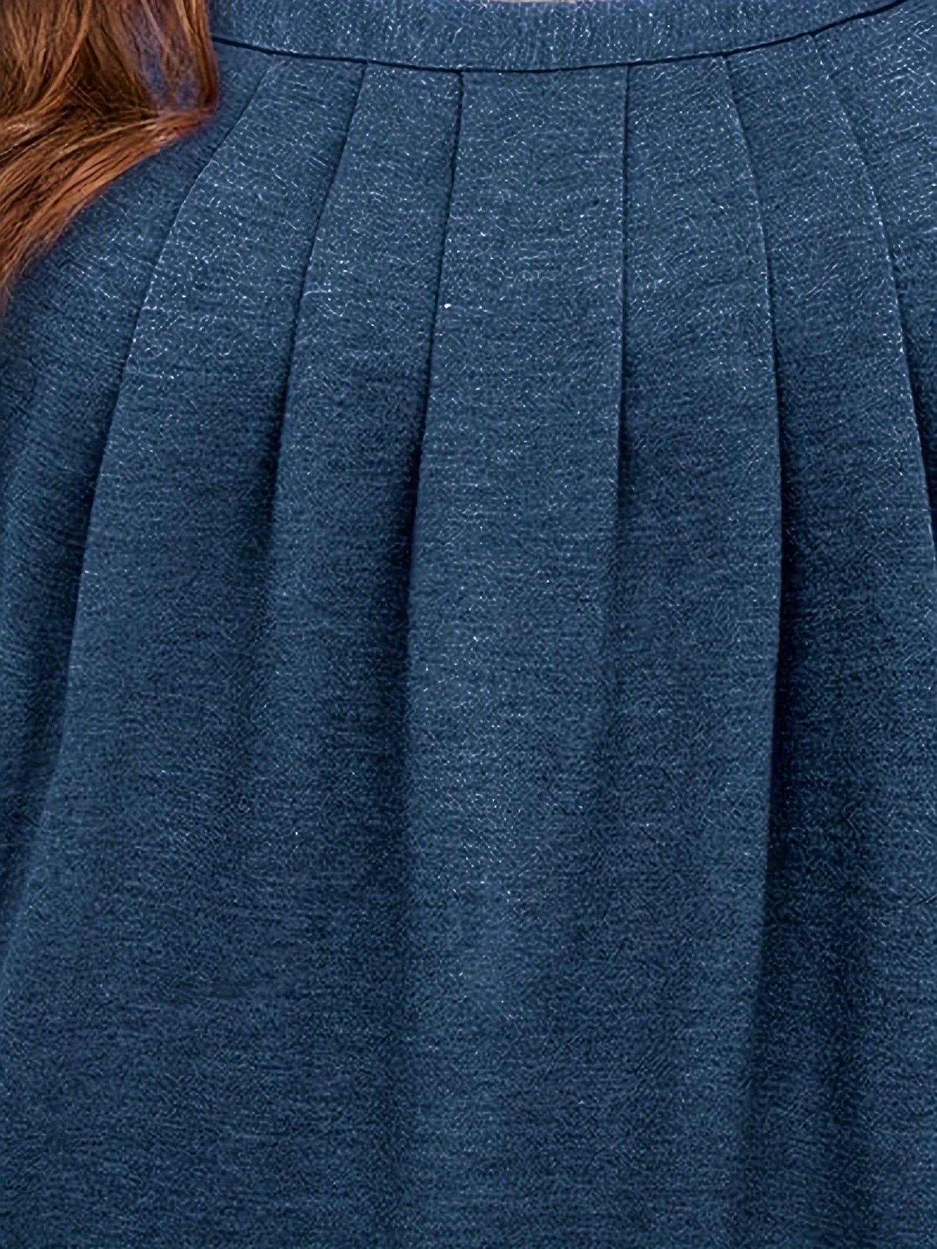 Plus Size Women's Pleated Short Sleeve Square Neck T-Shirt Spring Summer Casual Clothing