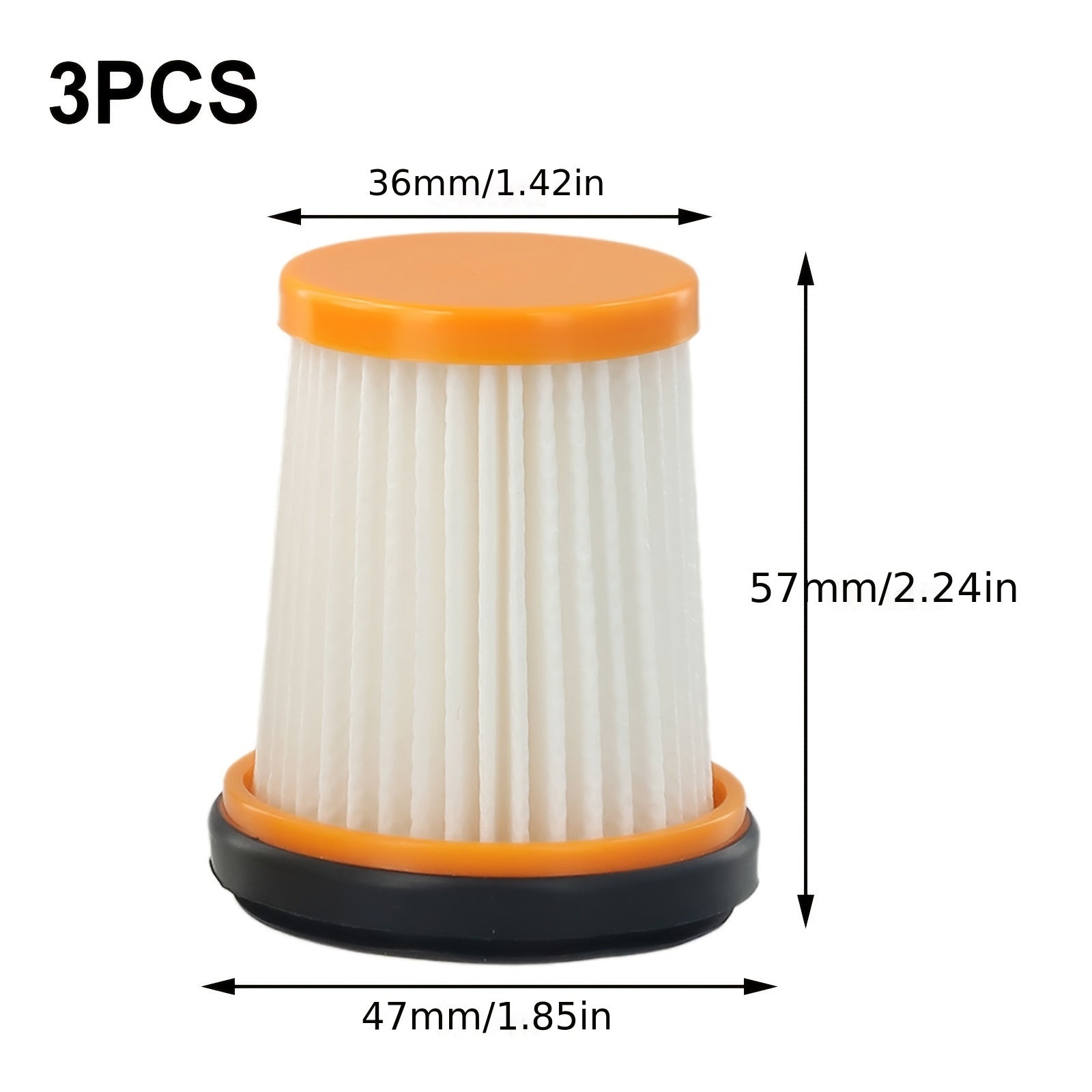 3 ta filtr va barcha changyutgichlar uchun chang tozalash cho'tkasi qo'shimchalari, uzoq muddatli plastik materialdan tayyorlangan, uy changyutgich tizimlari uchun ideal almashtirish filtrlar.