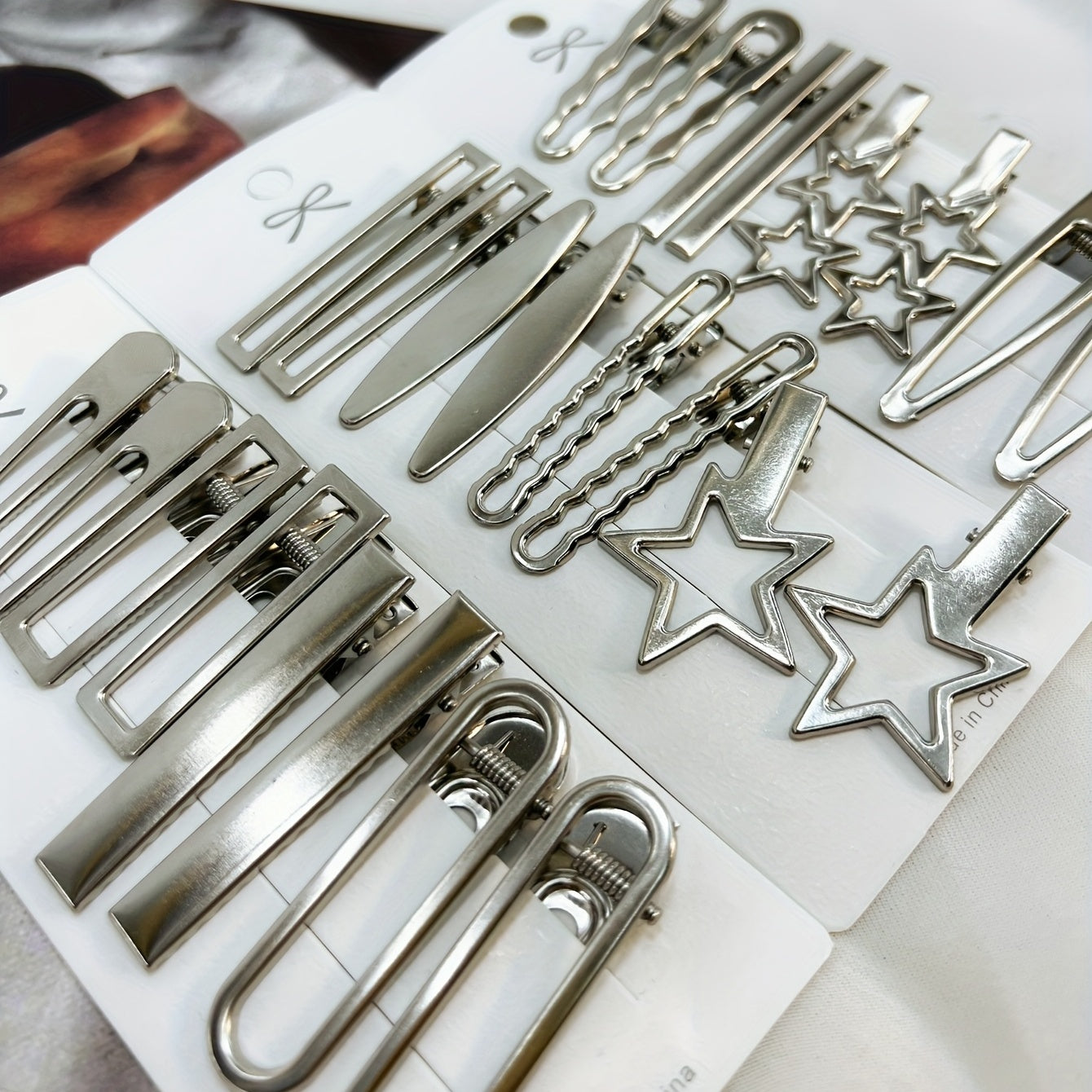 24 Pack Hair Clips for Women Bangs and Stylish Hair Accessories