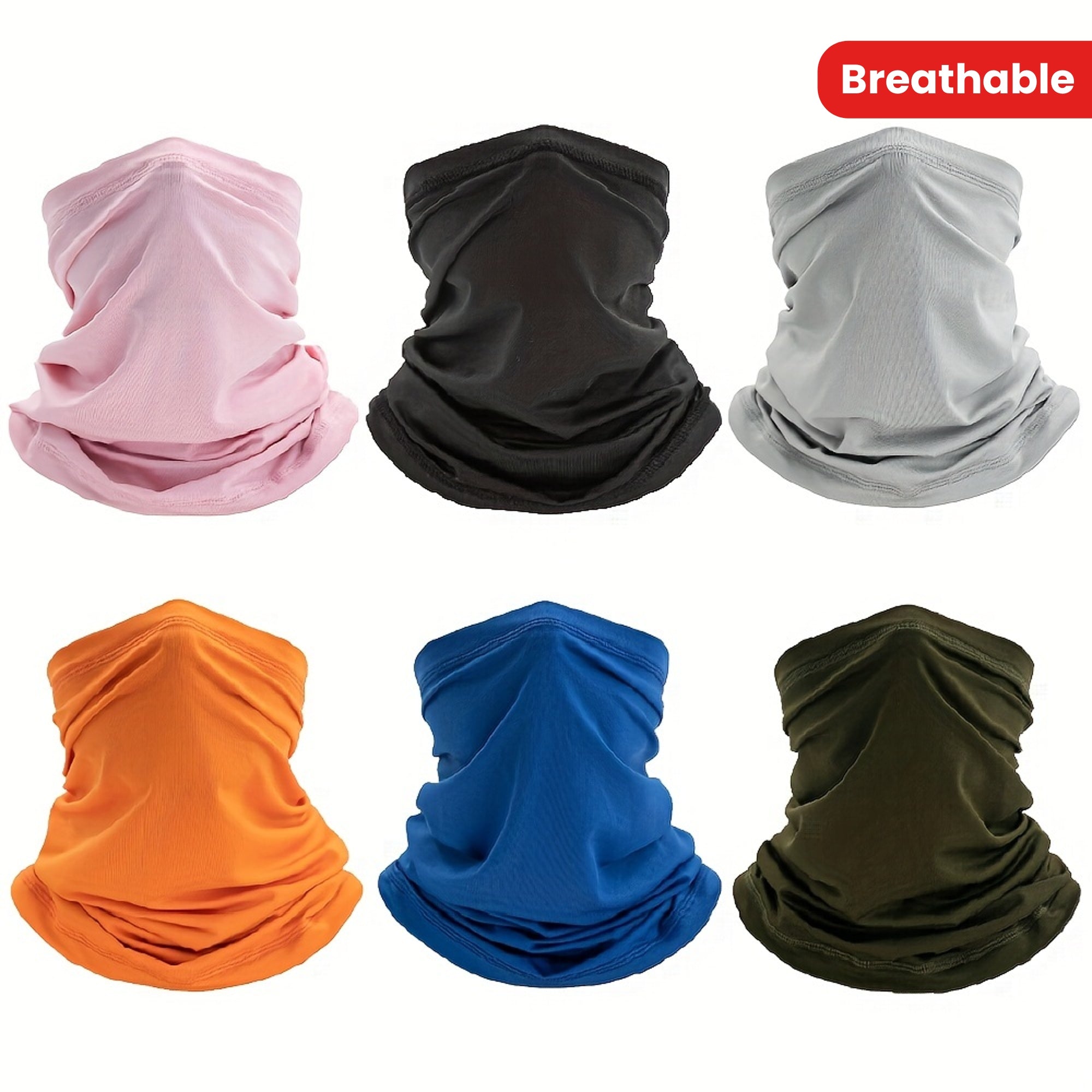 Unisex Breathable Bandana Neck Gaiter Motorcycle Face Mask Balaclava