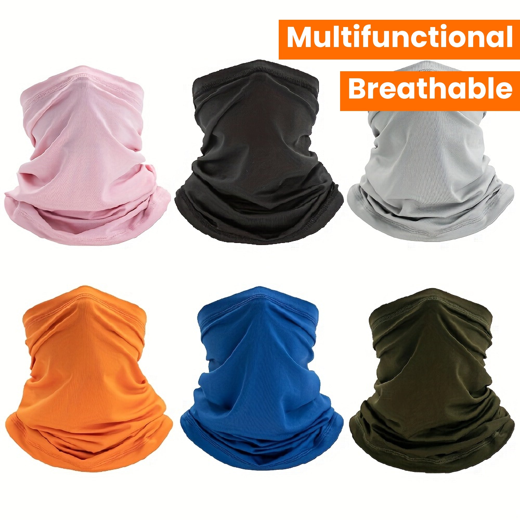 Unisex Breathable Bandana Neck Gaiter Motorcycle Face Mask Balaclava