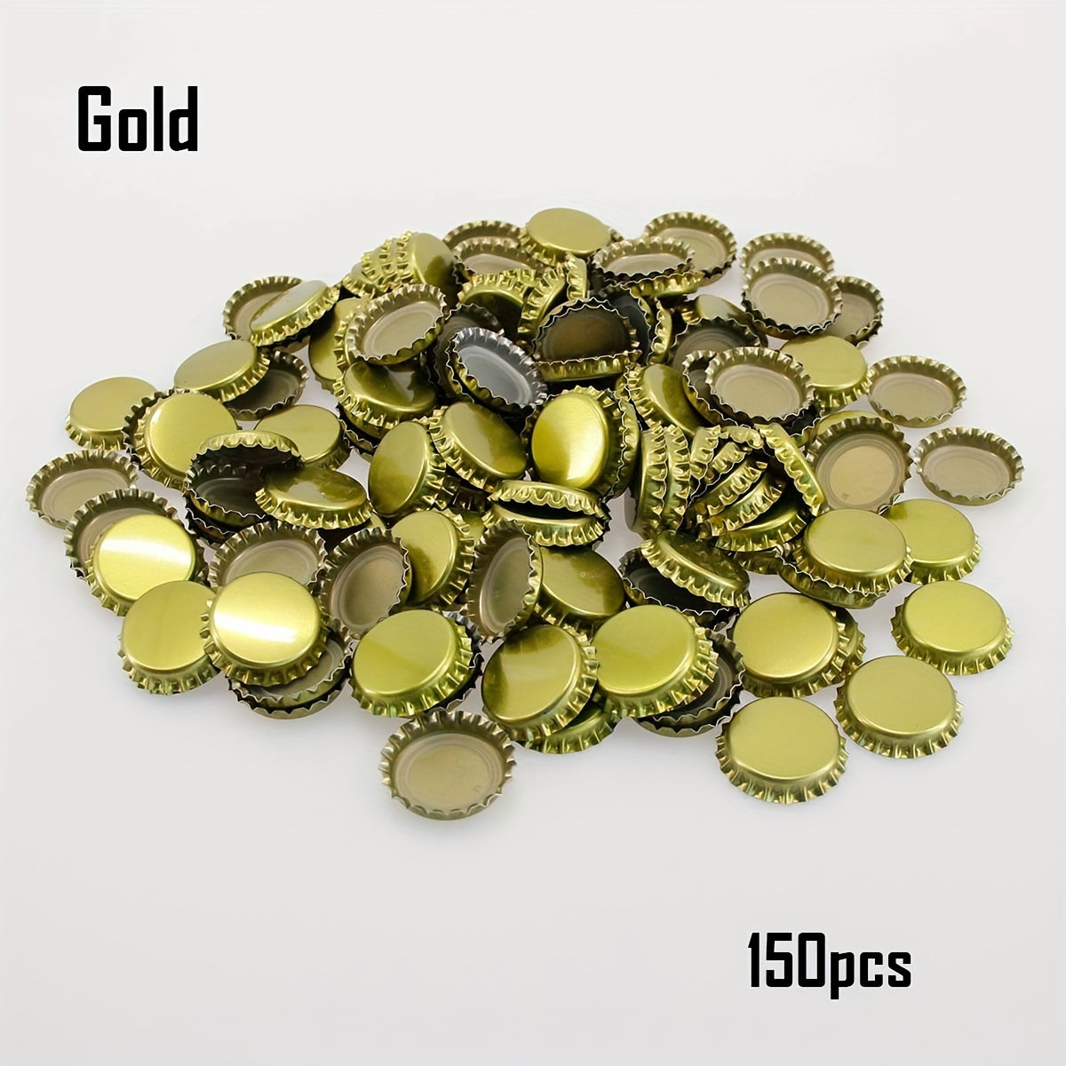 Golden Oxygen Absorbing Beer Bottle Caps 26mm PVC-Free Airtight Seal
