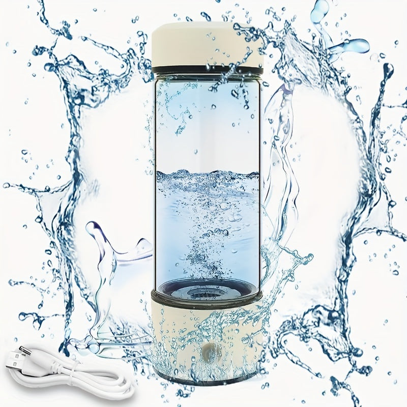 Portable Hydrogen Water Bottle with 1000mAh Battery, Rechargeable, Travel Use