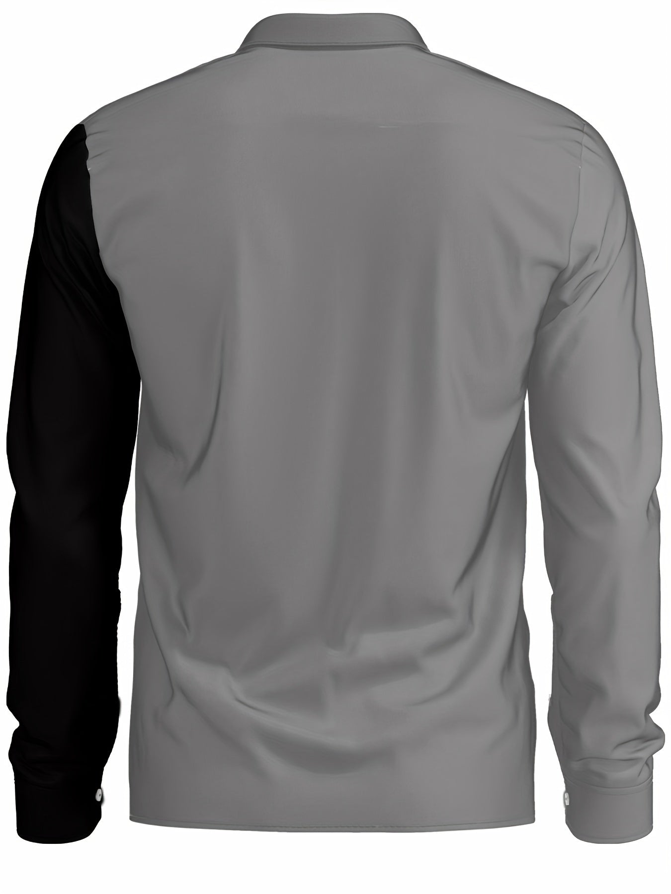 Men's Oversized Woven Shirt for Spring Summer Autumn Long Sleeve Casual Lapel Print