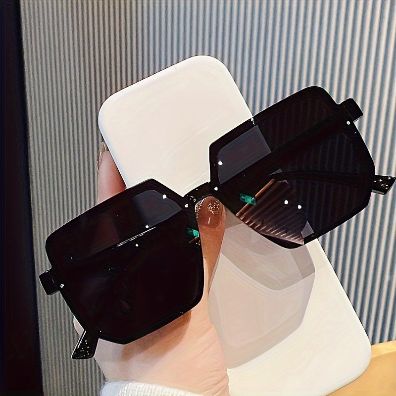 Oversized Square Plastic Sunglasses for Men and Women Outdoor Activities