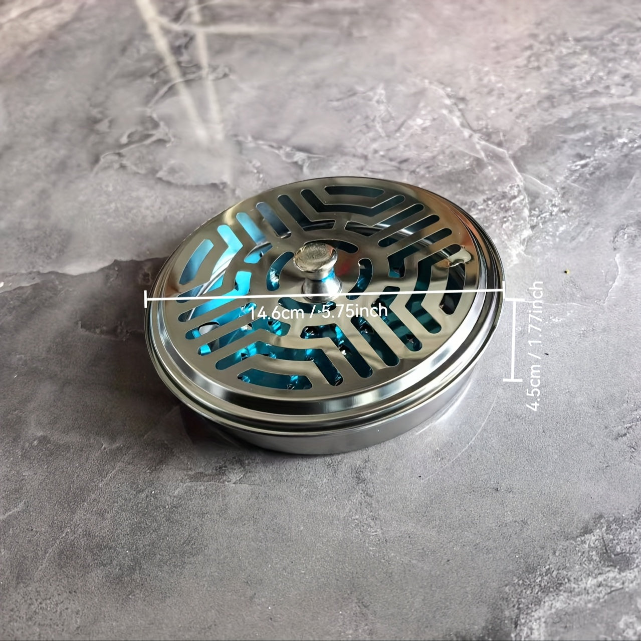 Stainless Steel Mosquito Coil Burner Portable Windproof Indoor Outdoor