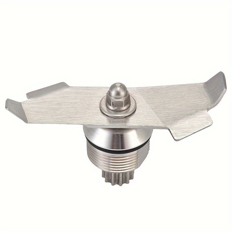 Set of 2 Stainless Steel Blender Attachments Ice Crusher Blade and Silicone Spatula