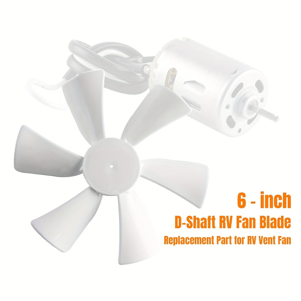 15.24см Вентилятор для ванной в жилом доме, замена лопасти вентилятора из пластика, низкий уровень шума, потолочный вентилятор для RV, кемпера, трейлера