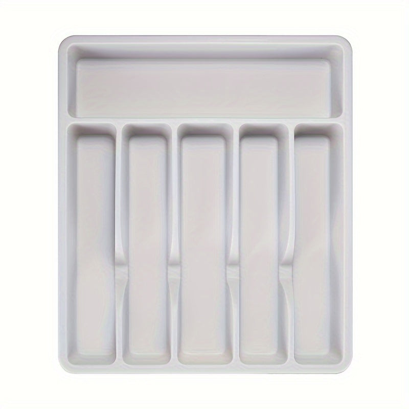 Set of 3 Expandable Silverware Drawer Organizers with Large Storage Space in Black Gray White Pink