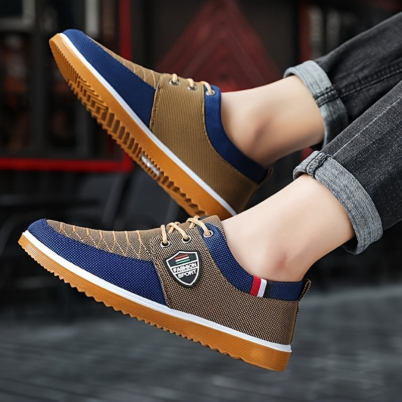 Women's Casual Lace-Up Sneakers Breathable Fabric Rubber Sole