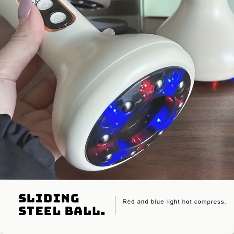 Adjustable Cupping Massager with 9 Speeds Heat Function Rechargeable Battery