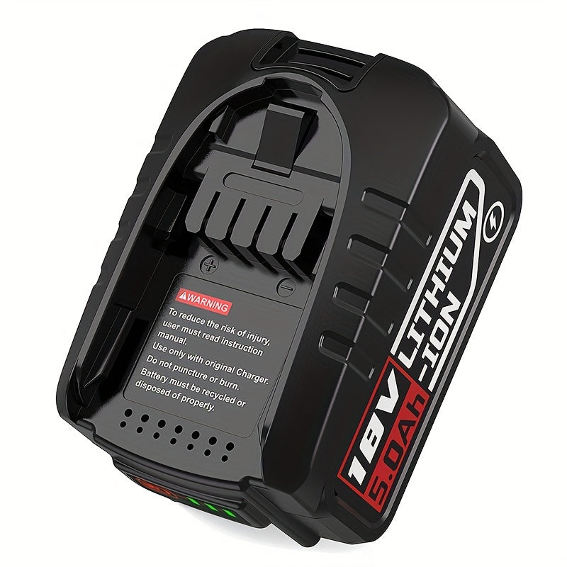 18V 5.0Ah Lithium-Ion Rechargeable Battery for Power Tools Compatible with Bosch and Gardena