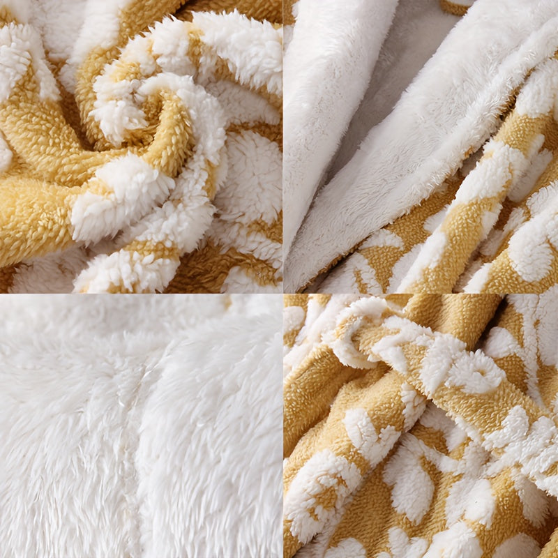 Unisex Thickened Long Bathrobe with Flower Pattern for Home and Bathroom Use