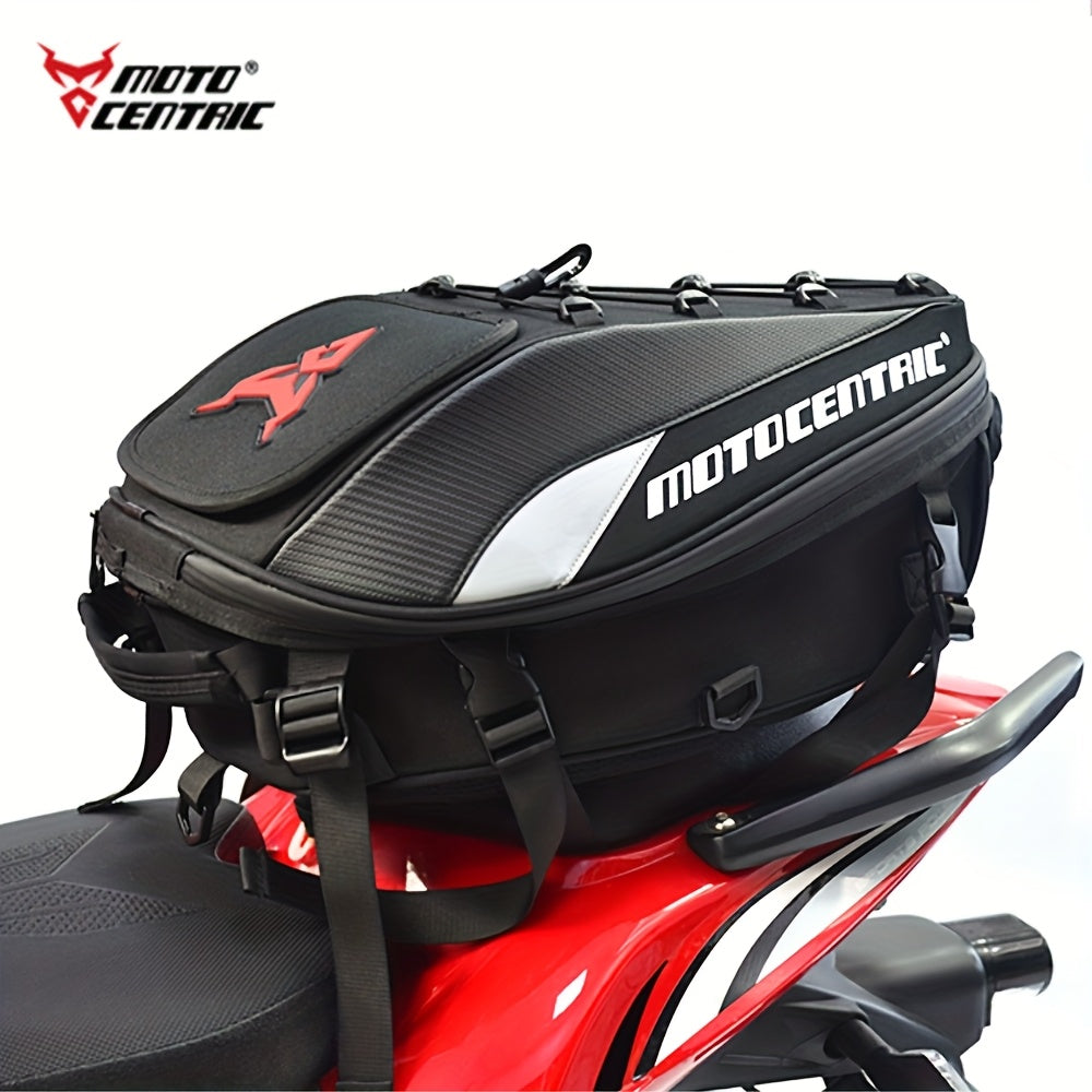Motorcycle Rear Seat Bag Waterproof 37L Storage Helmet Backpack