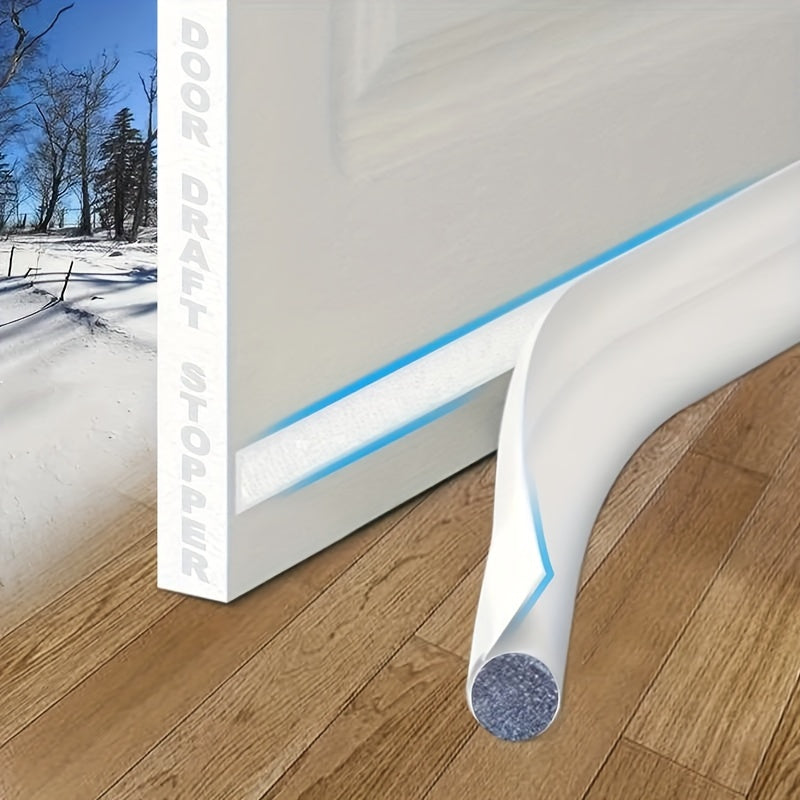 Faux Leather Door Seal for Single Door Gaps White Black Pink Self-Adhesive Windproof Insect-Resistant Soundproof Durable