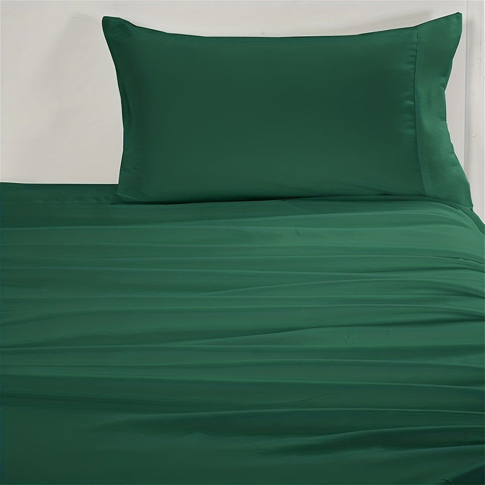 4-Piece Bed Sheets and Pillowcase Set for Bedroom Decor Queen Size