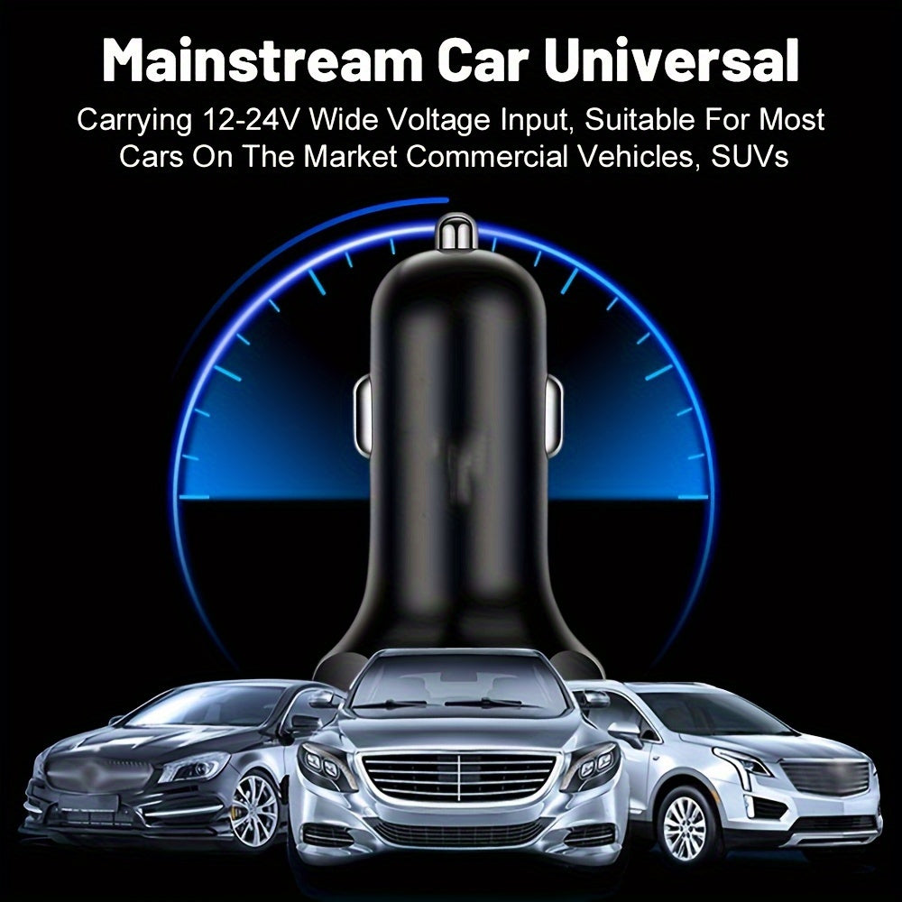 Universal Car USB Charger Adapter 4-Port Digital Display Fast Charging