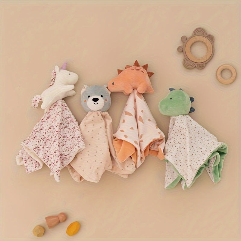 Мягкая игрушка в виде мультяшного животного с одеялом - отличный праздничный подарок для детей, мягкая и уютная