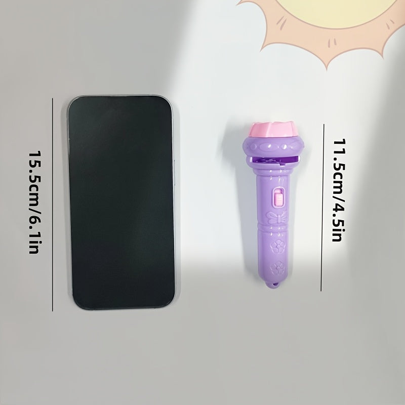 Proyector de linterna educativa para niños con 32 patrones de dinosaurios, animales, océano, frutas y números para aprender antes de dormir