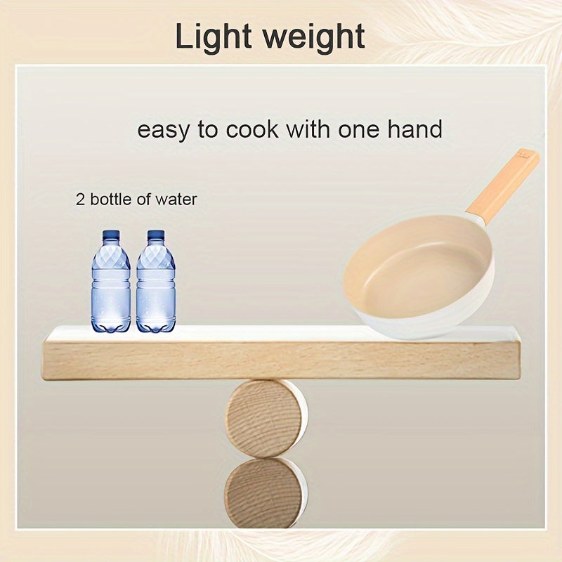 Non-Stick Deep Frying Pan 23.88cm Aluminum Induction Gas Stove Skillet