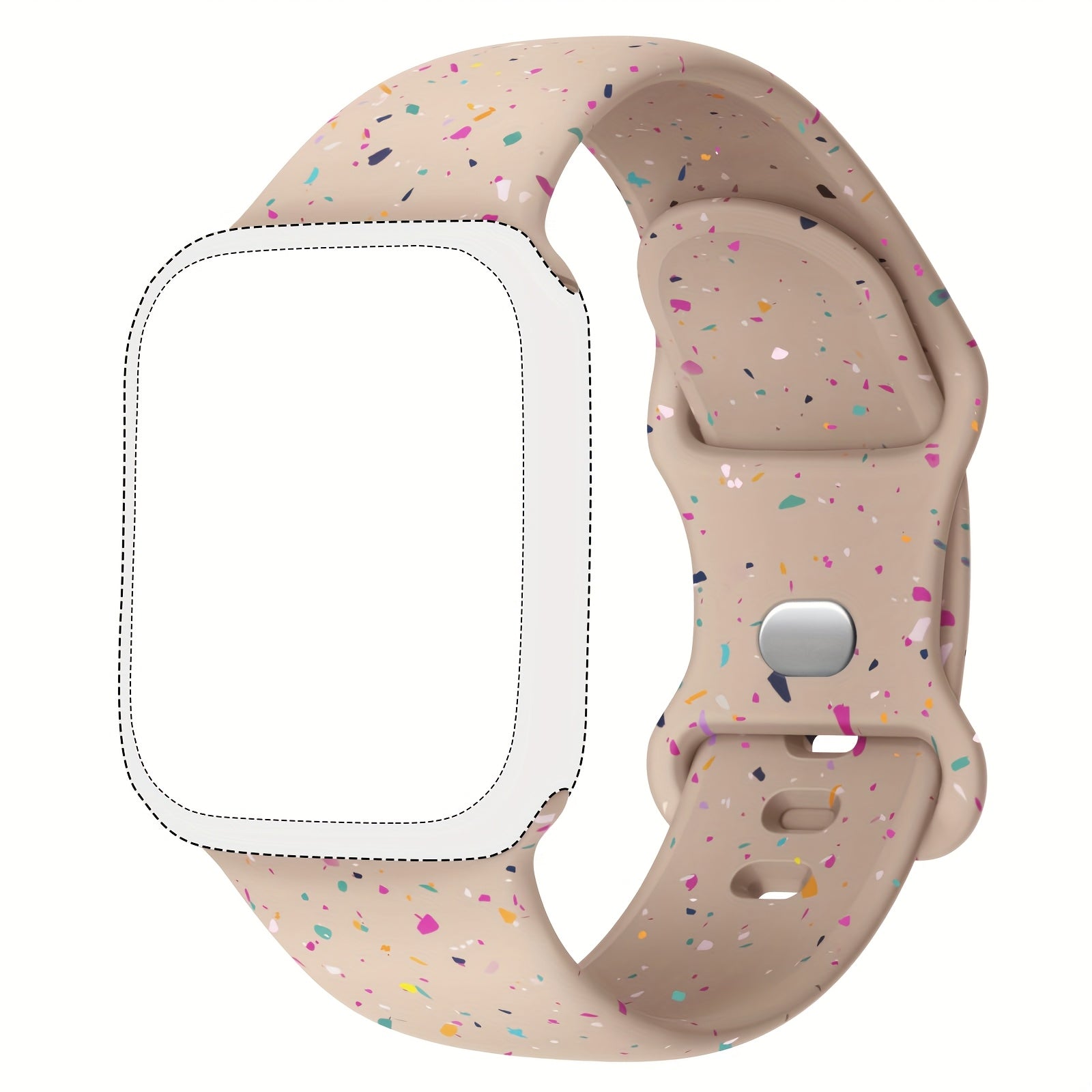 Silicone Sports Watch Band for Men Women Waterproof Compatible with 38mm 49mm Smartwatch