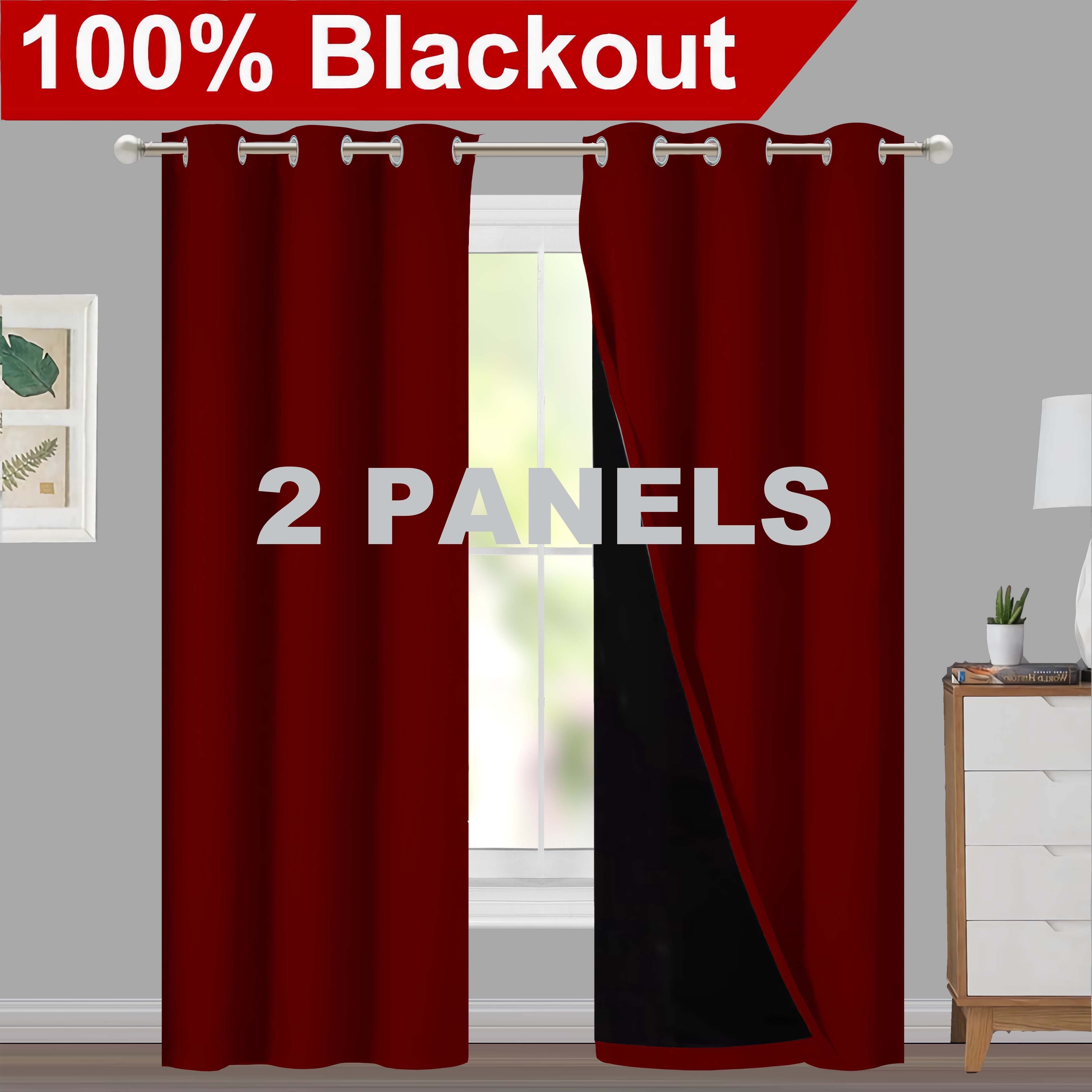 Blackout Curtains for Living Rooms and Bedrooms, Light-Blocking, Thermal Insulated