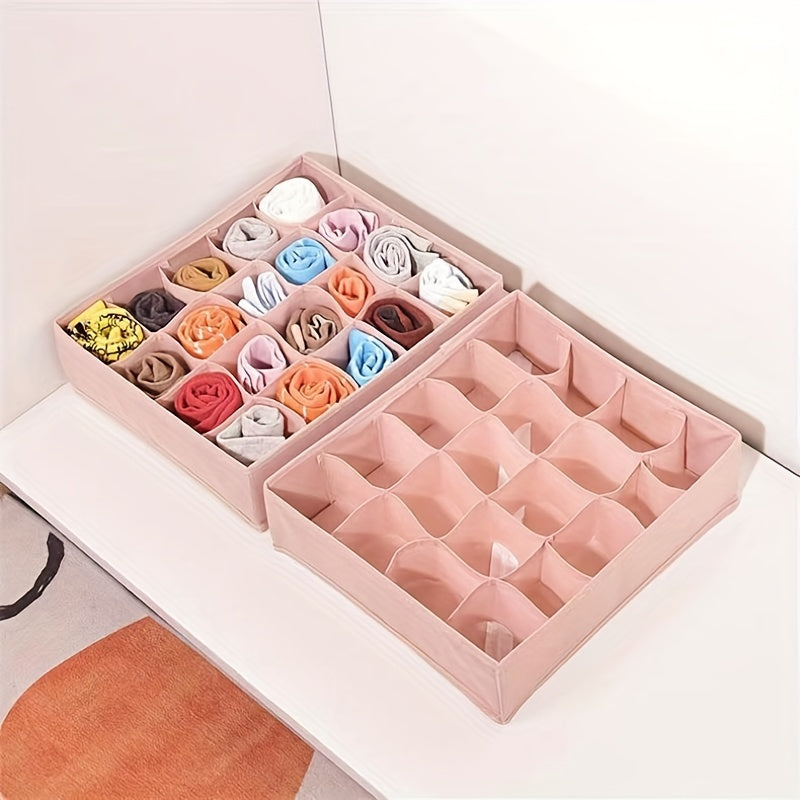 Foldable Storage Box for Socks and Underwear Closet Organizer Drawer Divider
