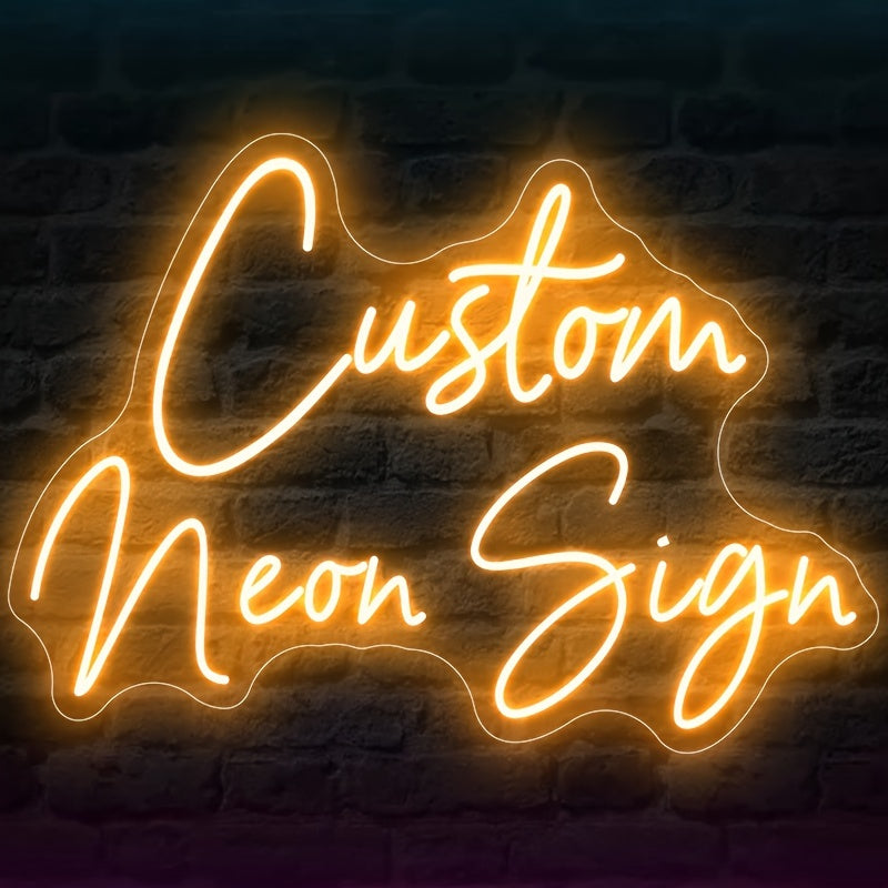 Neon Sign Wall Decor for Events USB Powered Safe Energy Efficient Home Lighting Gift
