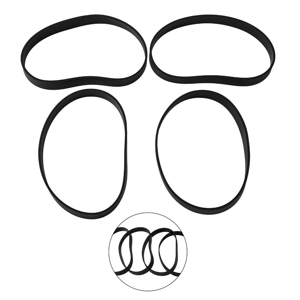 Set of 4 Vacuum Belts for Floor Cleaners Compatible with Cordless Models