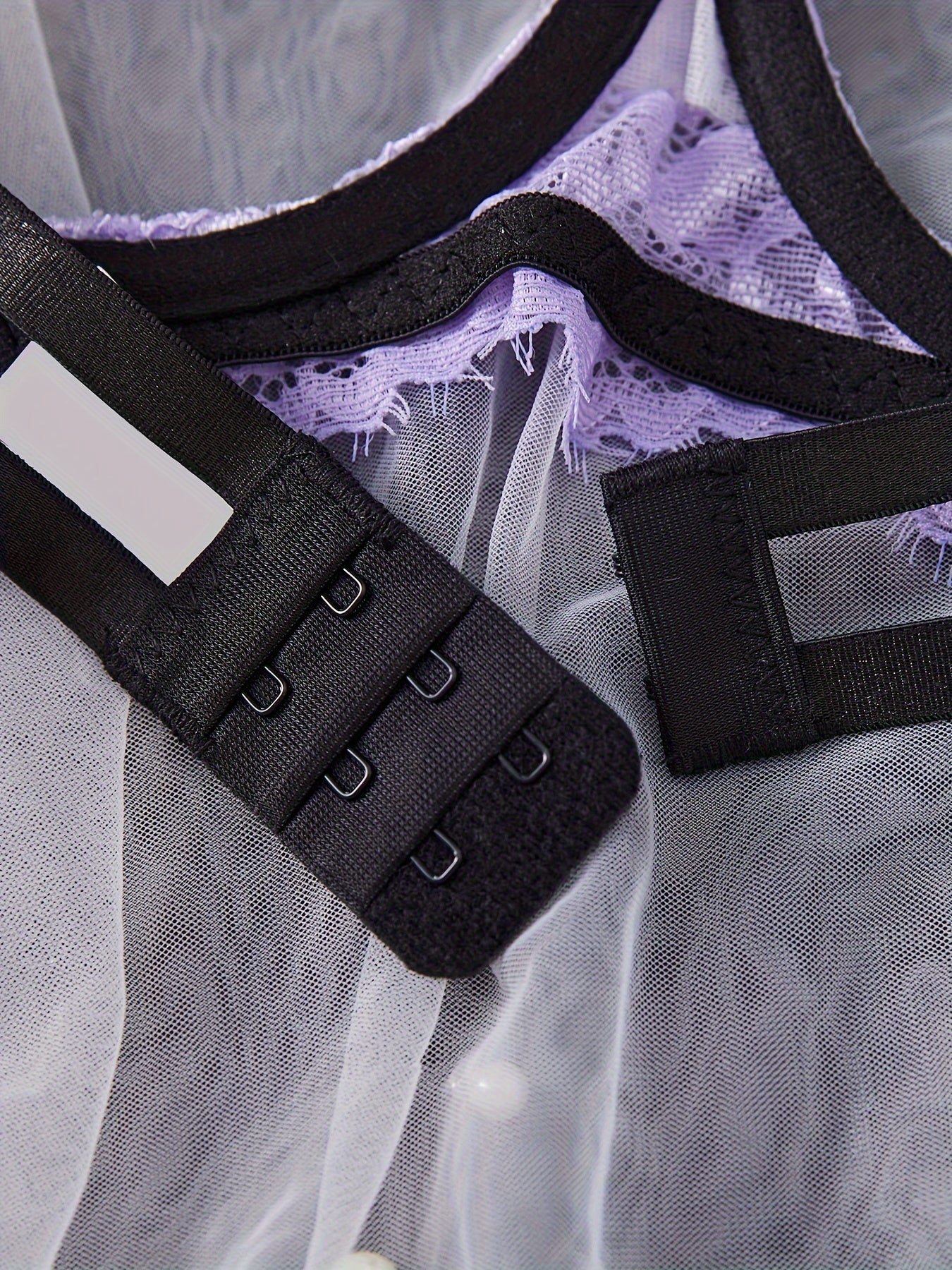 Women's Lace Satin Sexy Lingerie Set for Nightwear and Intimate Wear