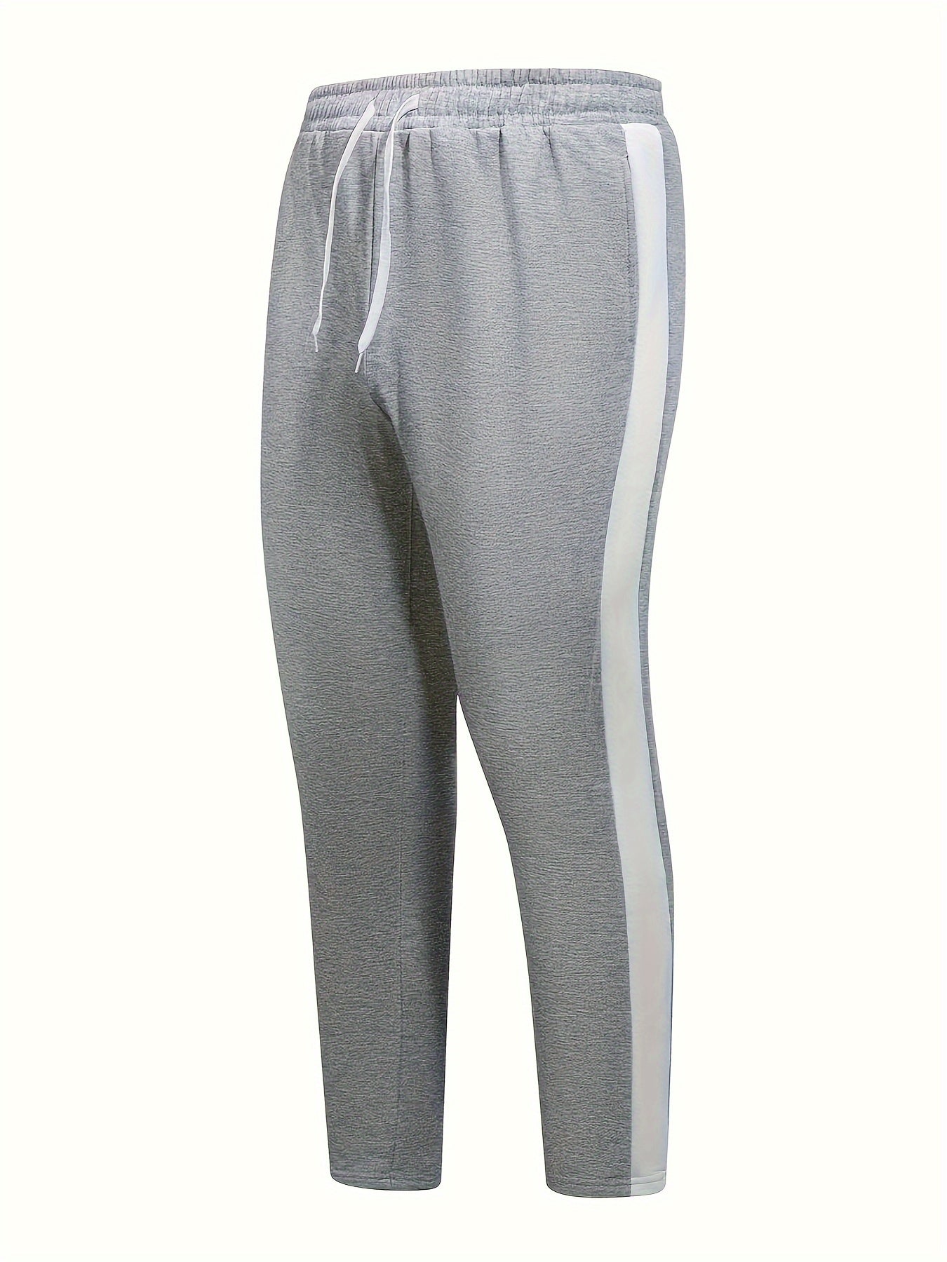 Men's Casual Color Block Sports Set Full Zip Jacket and Drawstring Pants Polyester Breathable