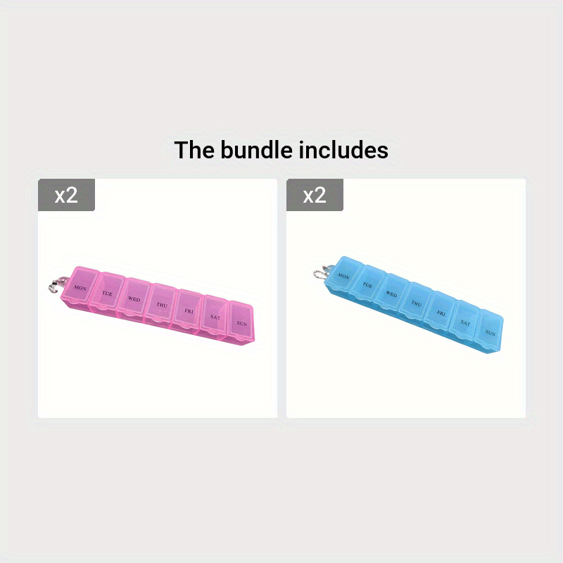 7 кунлик таблетка ташкилотчиси портатив шиша бўлак ҳафтадаги дорилар учун намликка қарши