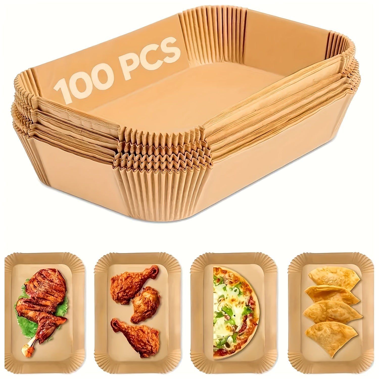 Disposable Air Fryer Basket Liners, Paper Frying Pans, Oven Mats, Kitchen Utensils