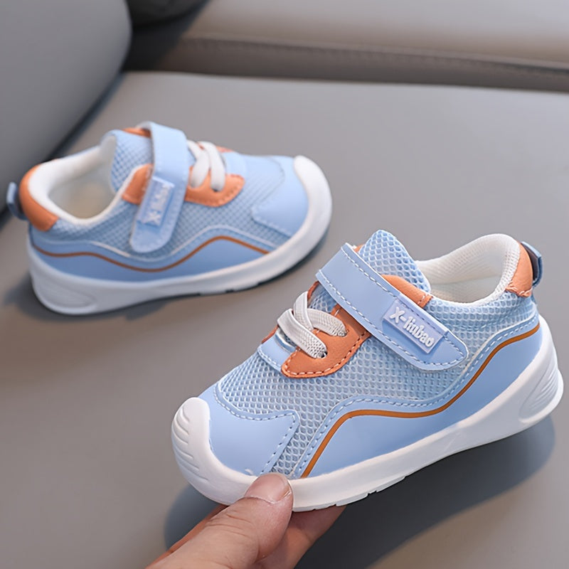 Bola va kichkina bolalar uchun nafas oladigan, sirpanmaydigan, yumshoq taglikli mesh sport poyabzali, Bolalar uchun bahor va kuz