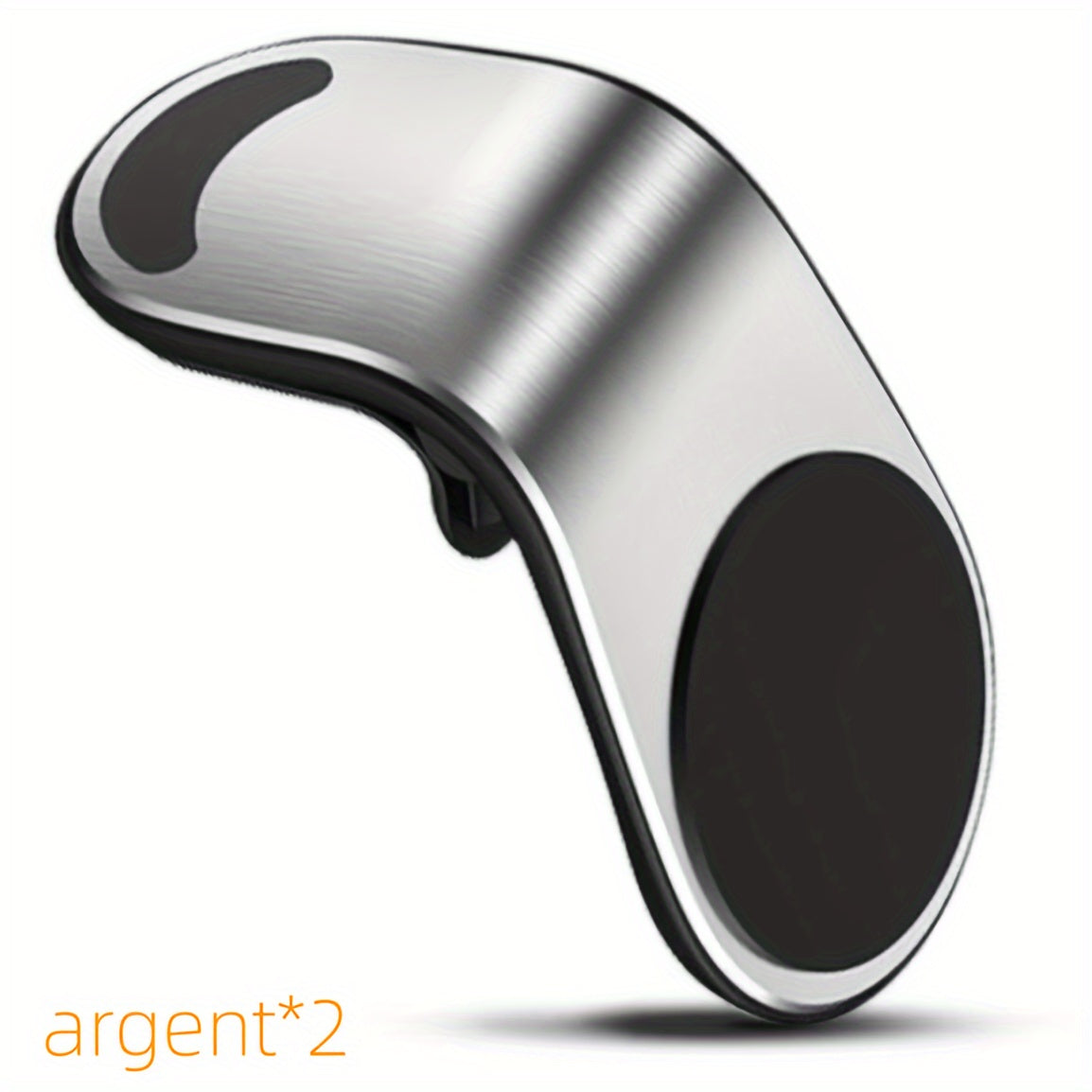 Magnetic L-Shaped Car Air Vent Phone Holder Aluminum Alloy Secure Mount
