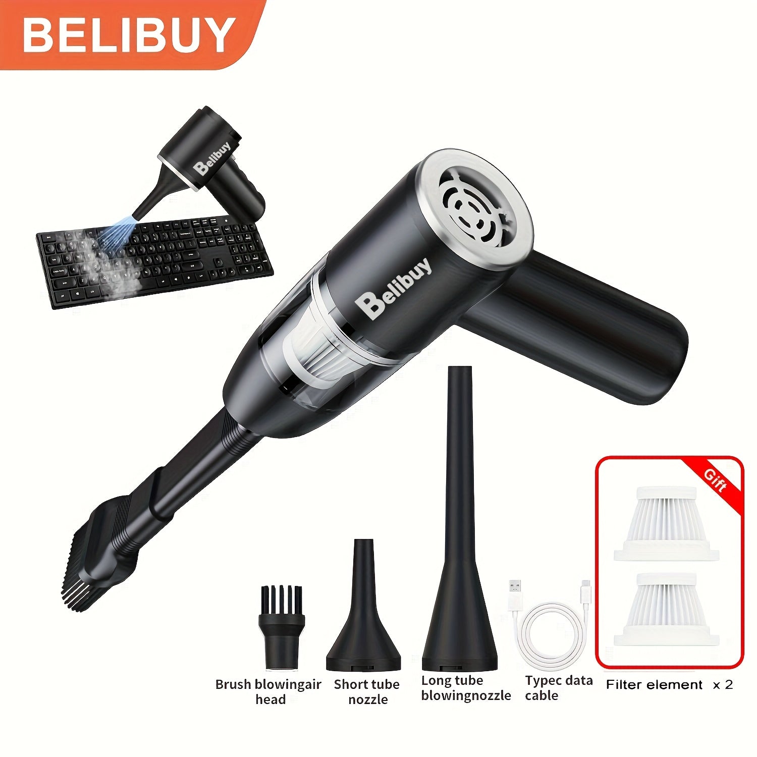 Kabelsiz qo‘l bilan cho‘miladigan changyutgich, siklonli suv bilan ishlash, USB orqali zaryadlash, shovqinsiz ishlash, ko‘p qo‘shimchalar, avtomobillar, uylar, ofislar uchun