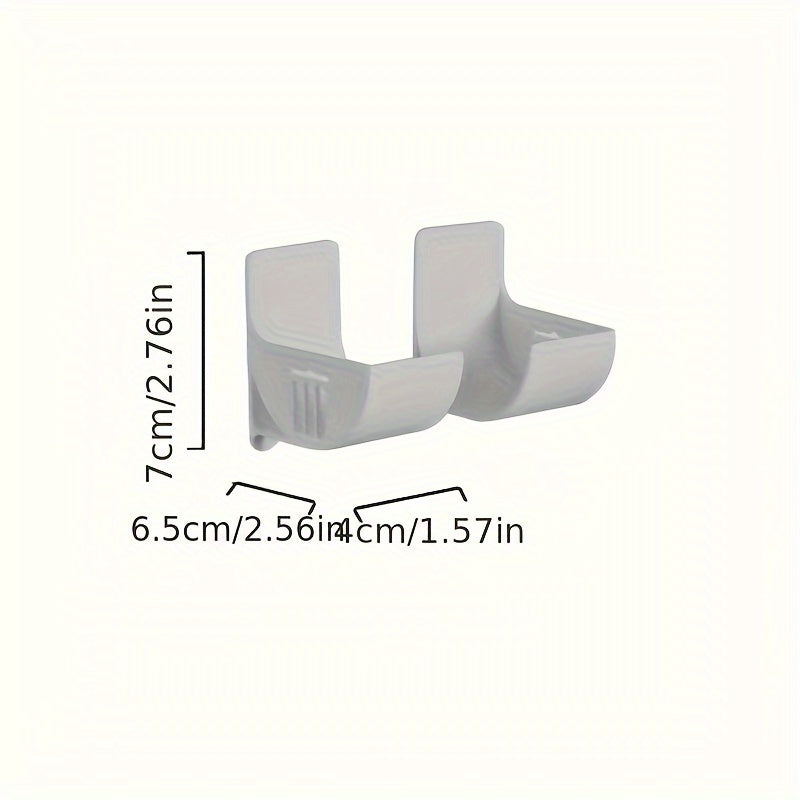 Barqaror Plastik Oshxona Saqlash Rafi To'plami - Qirqishsiz O'rnatish - Chiqindilar uchun, Qog'oz Sochiqlar va Ko'proq uchun Ko'p Funktsiyali Tashkiliy - Hojatxona, Kabinetlar va Parapetlar uchun Joyni Tejovchi Dizayn - Ochilgan Saqlash Usuli - 2 ta paket