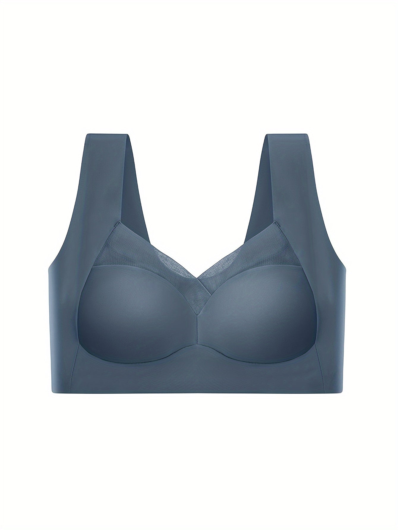 Women's Breathable Solid Color Vest Bra Underwear Without Steel Ring